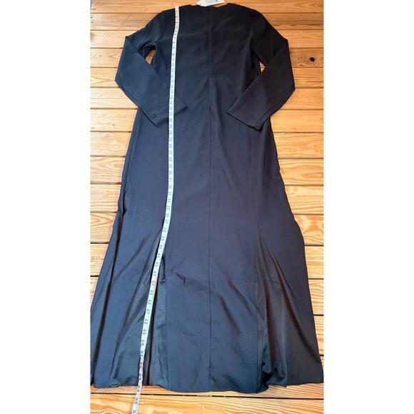 Touche NWT Women’s Long Sleeve Bell Hem Dress Size 38 Black P9 - Picture 7 of 7